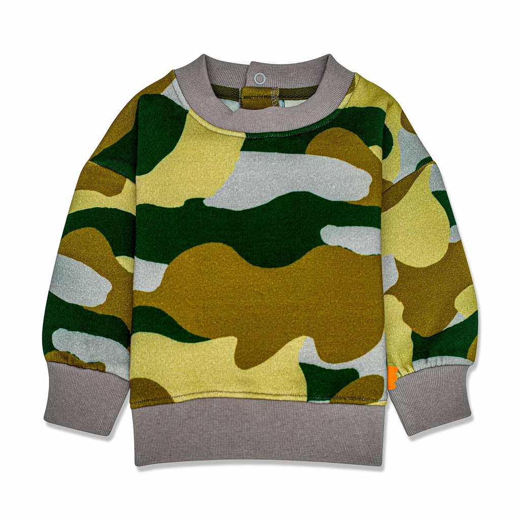 Camo sales crewneck sweatshirt