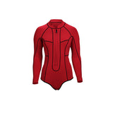 Women's Deep Red Miriam Reversible LS Spring Suit