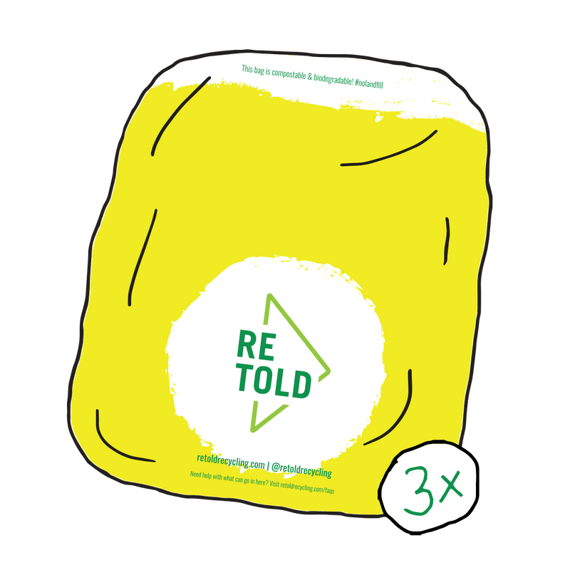Retold Recycle Bag (3 Pack)