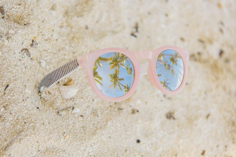 Candy Pink Stripe Arms Sunglasses