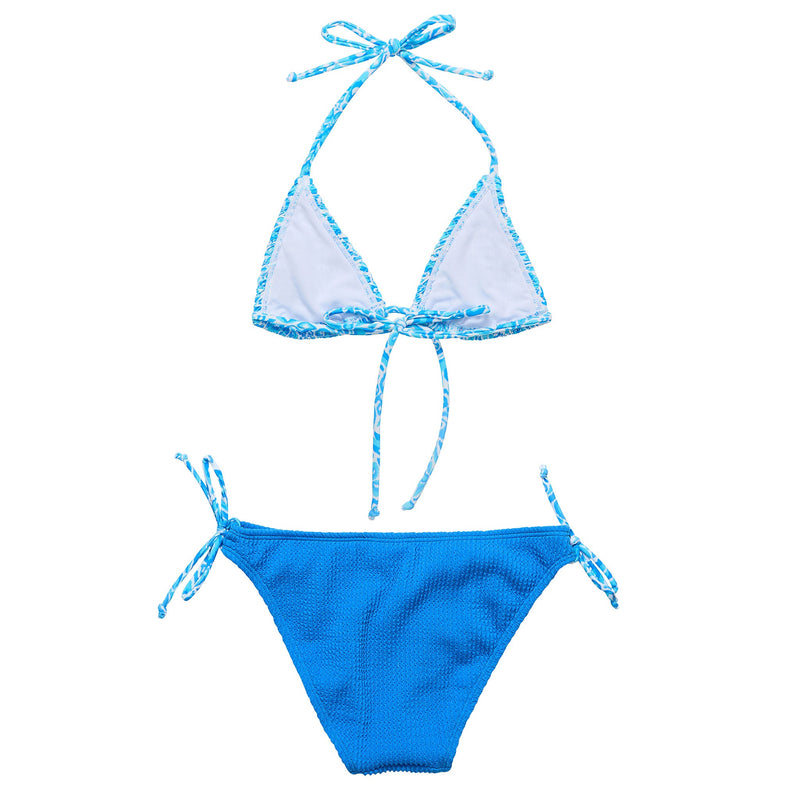 Santorini Blue Triangle Bikini