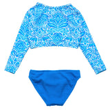 Santorini Blue Crop LS Rash Set