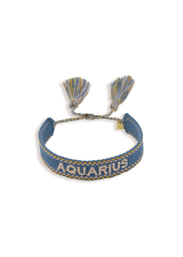 Woven Zodiac Bracelet - AQUARIUS [GWZPUP22]