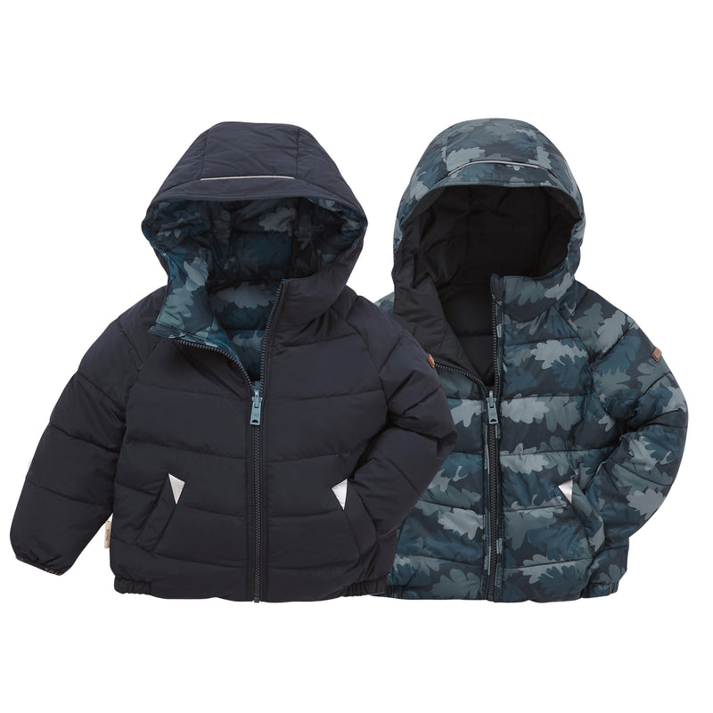 Camo | Ink Navy EcoReversible Puffer