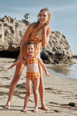 LSPACE x Seaesta Seaside Gingham Women's Two Piece Swimsuit / Desi Bottom