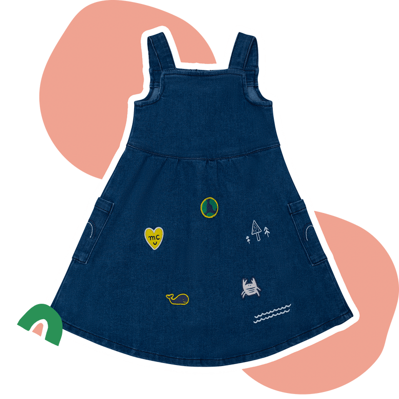 Denim Overall Dress