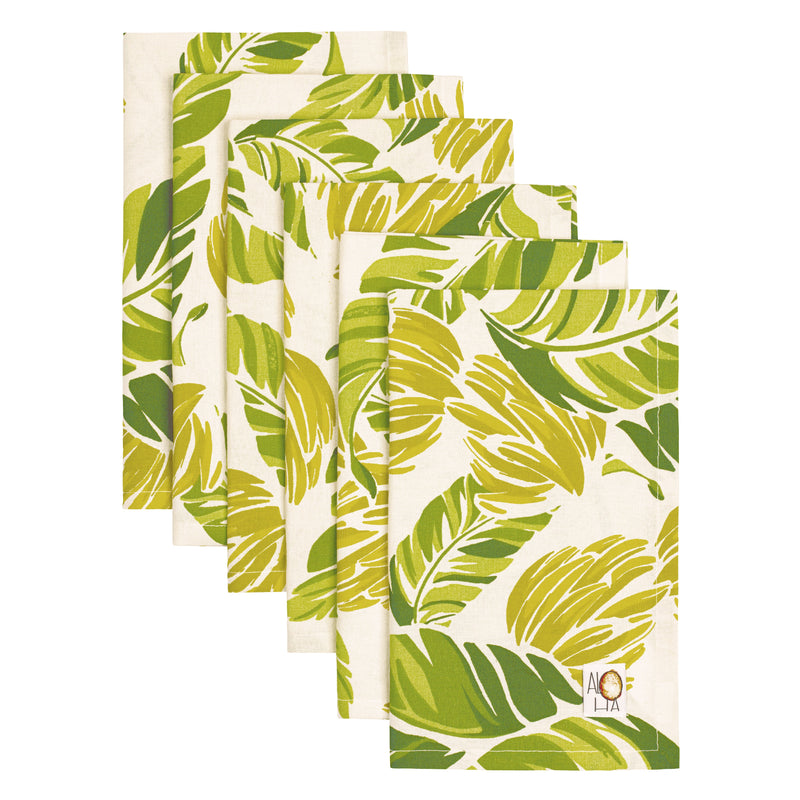 Set of 6 Napkins - Hanalei White