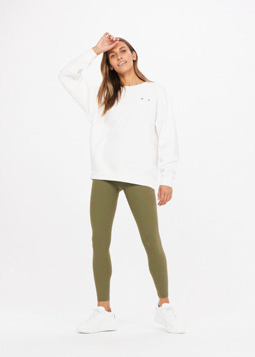 PEACHED 25IN MIDI PANT - OLIVE [USW021010]