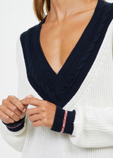 NF KNIT SWEATER - WHITE [USW921011]