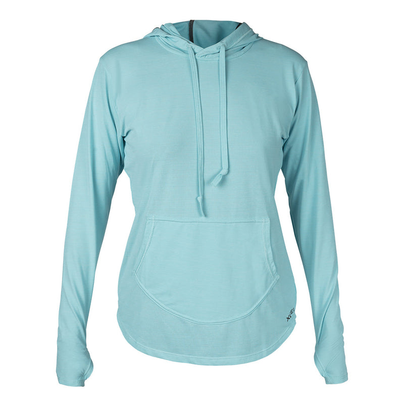 Women's Heathered VentX Long Sleeve Hooded Relaxed Fit UV