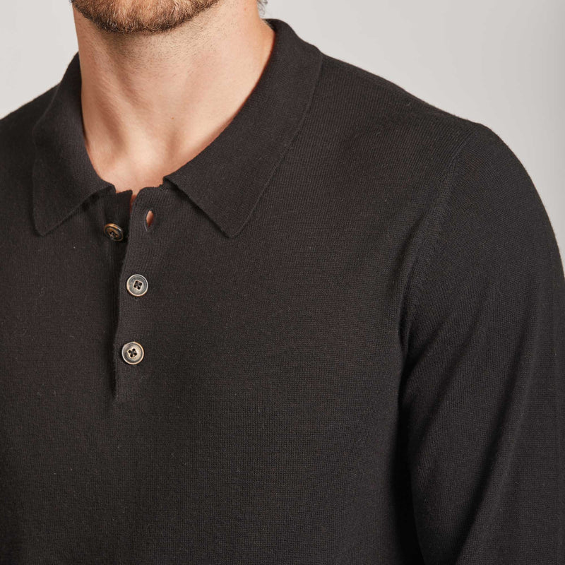 Vicuña Long Sleeve Polo for Men