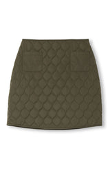 Kiko Quilted Skirt | Olive