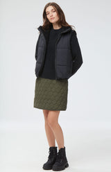 Kiko Quilted Skirt | Olive