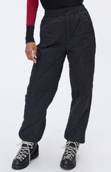 Cora Quilted Pant | Black