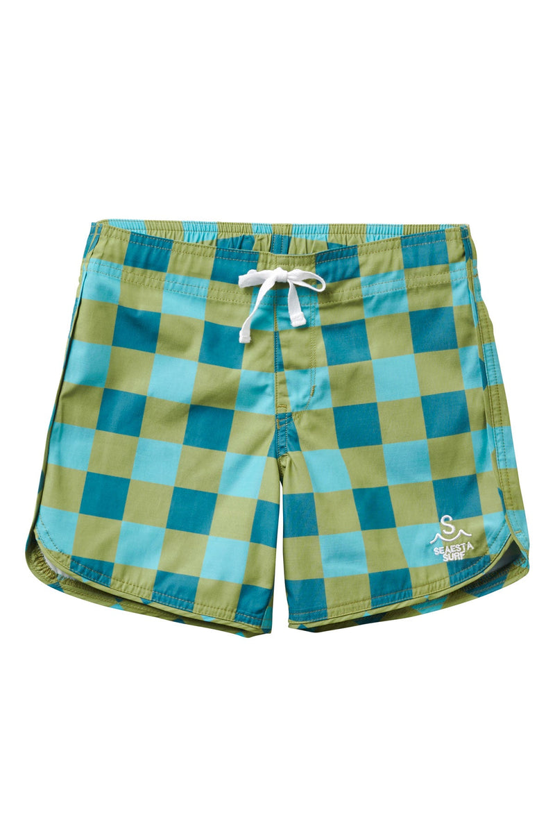 Seaside Gingham Board Shorts