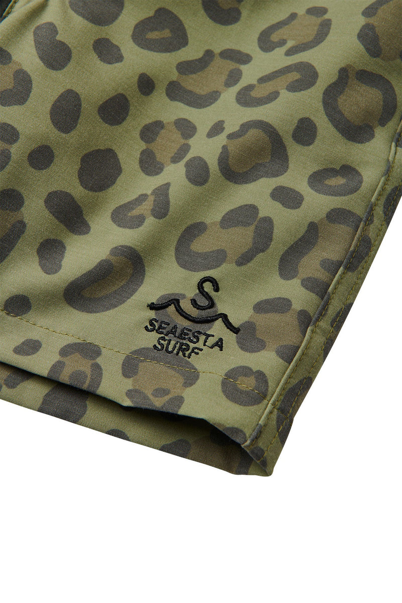 Seaesta Stay Dry Walk Short With Liner | Calico Crab | Army