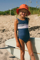 Seaesta Surf x Leah Bradley / Zippy Stripe Swimsuit